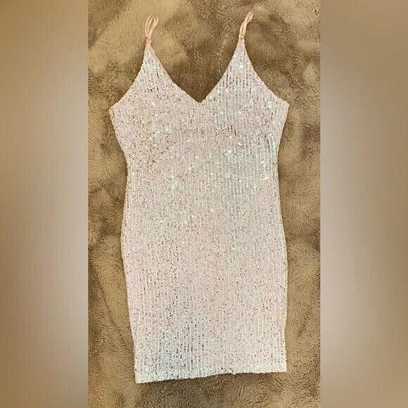 Lovely Day Sequin Semi Formal Bodycon Dress - Picture 1 of 7